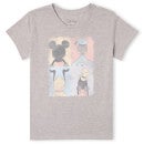 Disney Mickey Mouse Donald Duck Mickey Mouse Pluto Goofy Tiles Women's T-Shirt - Grey
