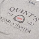 T-Shirt Homme Les Dents de la mer - Quints Shark Charter - Gris