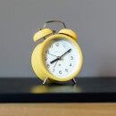 Newgate Charlie Bell Echo Silent Alarm Clock - Yellow