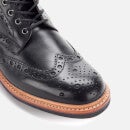 Grenson Men's Fred Leather Commando Sole Lace Up Boots - Black