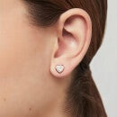 Ted Baker Women's Han Swarovski Crystal Heart Earrings - Rose Gold/Crystal