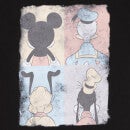 Disney Donald Duck Mickey Mouse Pluto Goofy Tiles Kids' T-Shirt - Black