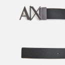 Armani Exchange Men's Ax Buckle Belt - Black Phantom