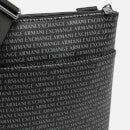 Armani Exchange Men's All Over Logo Crossbody Bag - Black