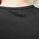 MP Women's Power Short Sleeve Crop Top - Black - XL