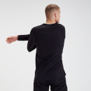 オリジナル ロング スリーブ メンズ Tシャツ - ブラック - XS