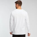 オリジナル ロング スリーブ メンズ Tシャツ - ホワイト - XS