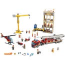 Lego 60216 city downtown fire brigade crane truck copter set cheap
