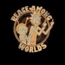 Camiseta Rick y Morty Peace Among Worlds - Hombre - Negro