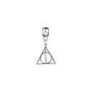 Harry Potter Leather Charm Bracelet Set- Deathly Hallows, Golden Snitch, Platform 9 3/4 and 2 Spellbeads - Black - Medium - 19cm