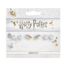 Harry Potter Stud Earring Set - Deathly Hallows, Golden Snitch, Platform 9 3/4 - Silver