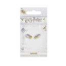 Harry Potter Golden Snitch Stud Earrings - Silver