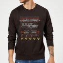 Back To The Future Back In Time for Christmas Jumper - Black