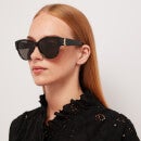 Saint Laurent Women's Oversized Round Frame Sunglasses - Black