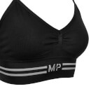 MP naiste õmblusteta topp-rinnahoidja – must - XS