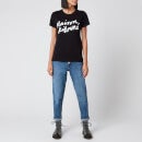Maison Kitsuné Women's T-Shirt Handwriting - Black