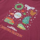National Lampoon Griswold Christmas Starter Pack Men's Christmas T-Shirt - Burgundy