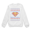 DC Supergirl Knit Christmas Jumper - White