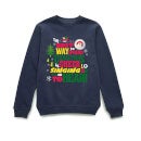 Elf Christmas Cheer Christmas Sweater - Navy