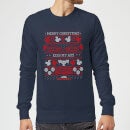 National Lampoon Merry Christmas Knit Christmas Sweater - Navy