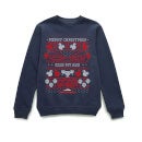 National Lampoon Merry Christmas Knit Christmas Jumper - Navy