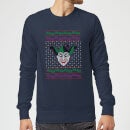DC Joker Knit Christmas Jumper - Navy