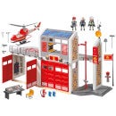 Playmobil City Caserne de pompiers avec hélicoptère (9462)