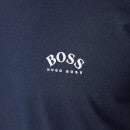 BOSS Green Men's Curved T-Shirt - Navy