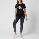 Calvin Klein Jeans Women's Monogram Logo Regular Fit T-Shirt - CK Black - XS