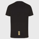 EA7 Men's Core Identity T-Shirt - Black/Gold - S