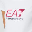 Emporio Armani EA7 Women's Basic Logo T-Shirt - White/Pink - XS