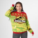 Jurassic Park Turn the Light Off Christmas Knitted Jumper Yellow