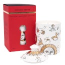 Fornasetti Astronomici Bianco Scented Candle - Gold - 300g