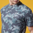 Batman Camo Neck Ribbed T-Shirt - Khaki