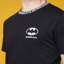 Batman Neck Ribbed T-Shirt - Black
