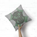 Coussin Harry Potter Slytherin (Serpentard) Carré - Taille au choix