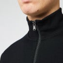 Polo Ralph Lauren Men's Full Zip Mock Neck Sweatshirt - Polo Black/Cream