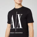 Armani Exchange Men's Large Ax Logo T-Shirt - Black