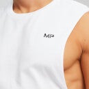 Camiseta sin Mangas con Sisas Caídas - Blanco - XS