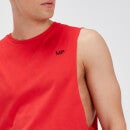 MP pánské tričko bez rukávů s hlubokými průramky – Červené - S