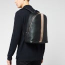 PS Paul Smith Men's Signature Stripe Backpack - Black Pebble