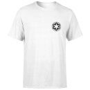 The Mandalorian Galactic Empire Insignia Breast Print Men's T-Shirt - White
