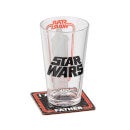 Funko Homeware Star Wars Pint Glass and Coaster Set Darth Vader
