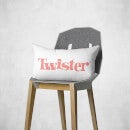 Twister White Rectangular Cushion