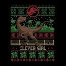 Jurassic Park Clever Girl Christmas Jumper - Black