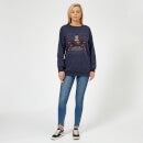 Superman May Your Holidays Be Super Women's Christmas Jumper - Navy