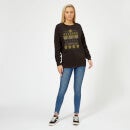 Bumblebee Classic Ugly Knit Women's Christmas Sweater - Black