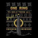 The Lord Of The Rings One Ring Women's Christmas Sweater in Black