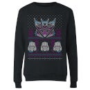 Decepticons Classic Ugly Knit Women's Christmas Sweater - Black