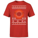 Looney Tunes Knit Men's Christmas T-Shirt - Red